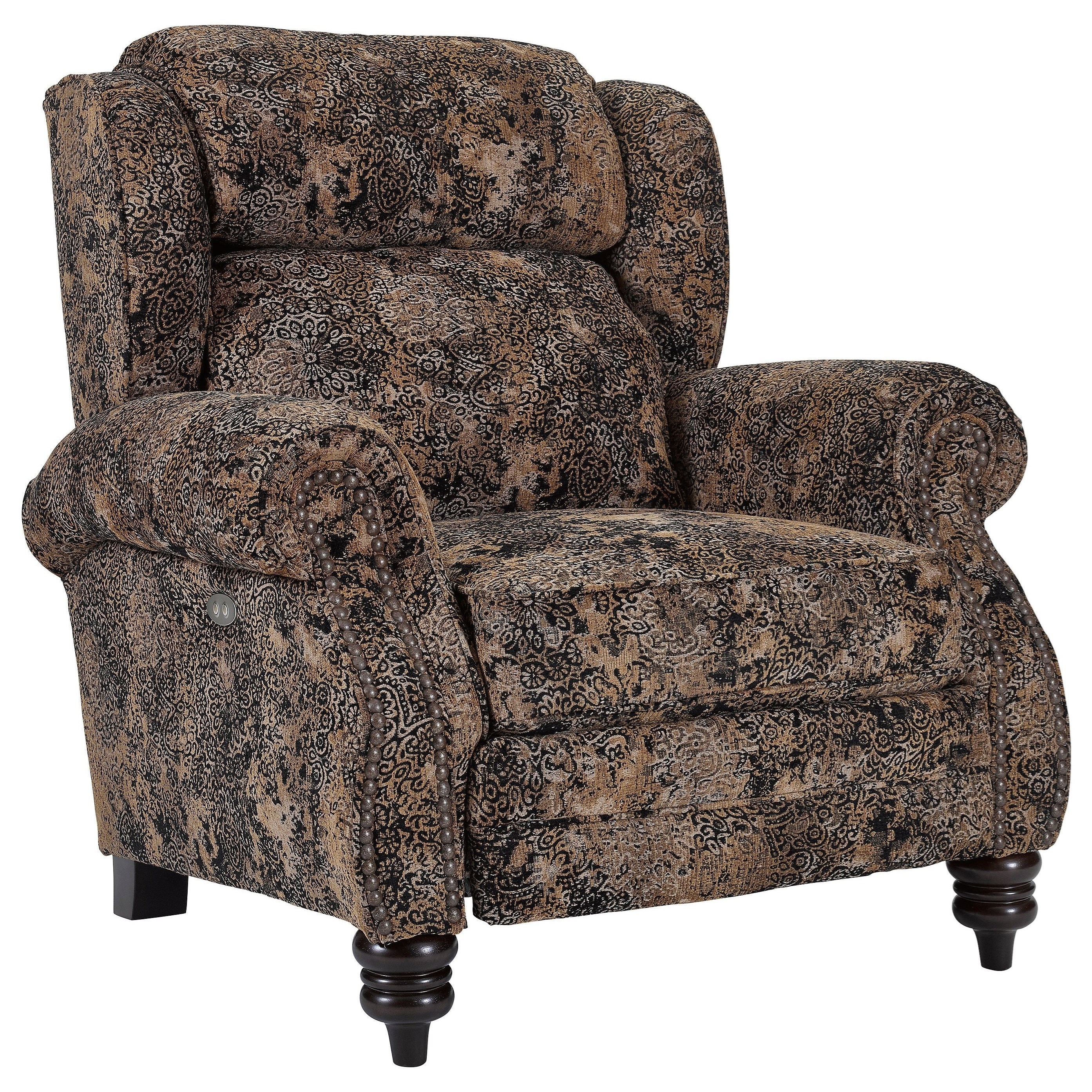 Lane Norwich HighLeg Recliner with Rolled Arms AHFA High Leg Recliners